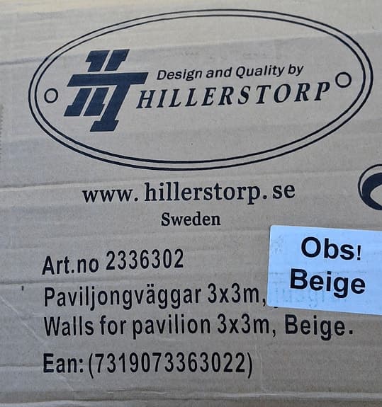 Paviljong, tak och väggar