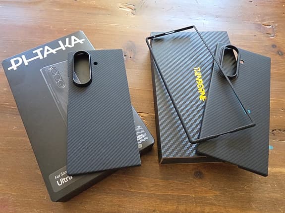 Pitaka & "Nobrand" aramid fiber magsafe skal till Galaxy Fold 7 (alla oanvända)