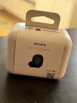 NYA Sony WF-1000XM6 trådlösa in-ear hörlurar svart