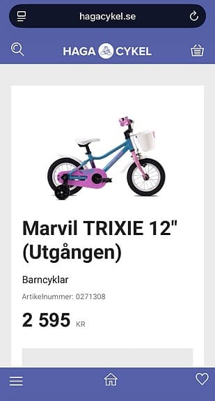 Marvil Trixie 12 tum – helt ny i kartong