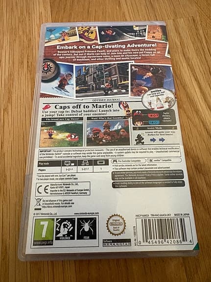 Nintendo Switch Super Mario Odyssey spel
