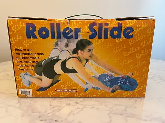 Roller Slide maghjul träningsredskap blå