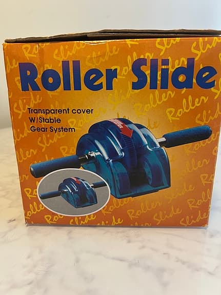 Roller Slide maghjul träningsredskap blå
