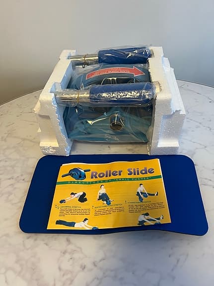 Roller Slide maghjul träningsredskap blå
