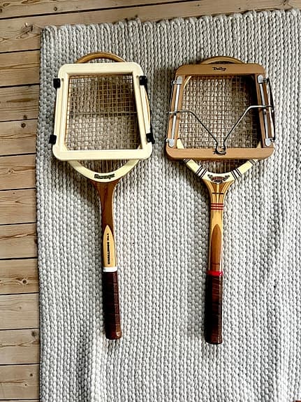 Vintage fina tennisracketar