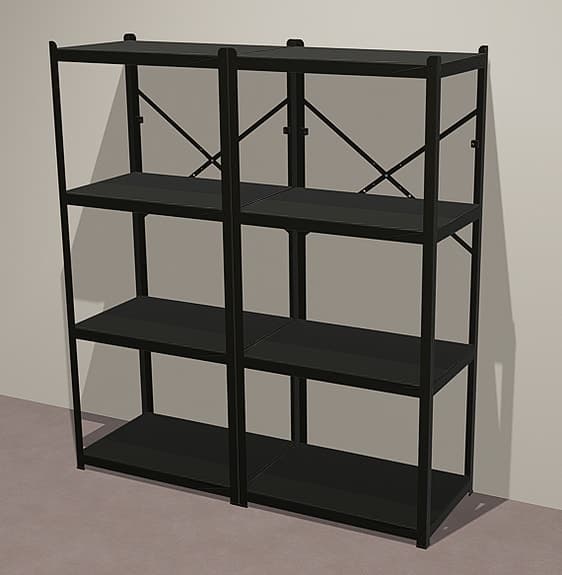 BROR hyllsystem (stål) IKEA 190 x 55 x 170 cm