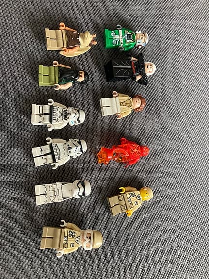 LEGO Star Wars minifigurer blandade färger plast