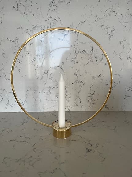 Klong ljusstake mässing