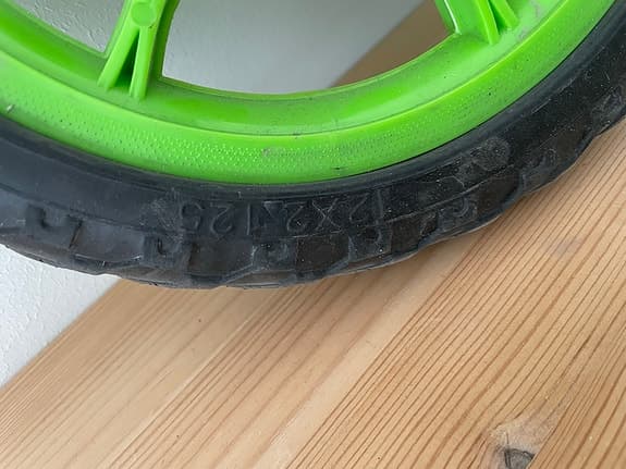 Ersättningsdäck cykeldäck hjul till barncykel 12" tum