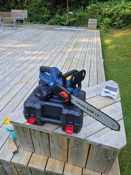 12" Motorsåg med 1 batteri