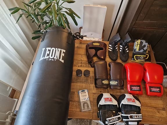 Diverse boxningsutrustning