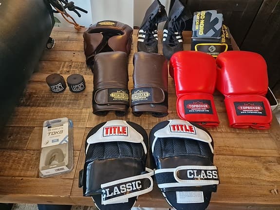 Diverse boxningsutrustning