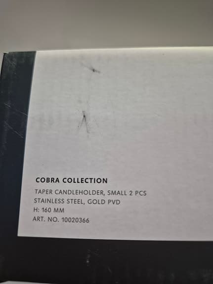 Georg Jensen Cobra (Guldiga) ljusstakar Butikspris 1699:-