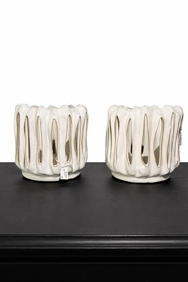 Lene Bjerre krukor vit