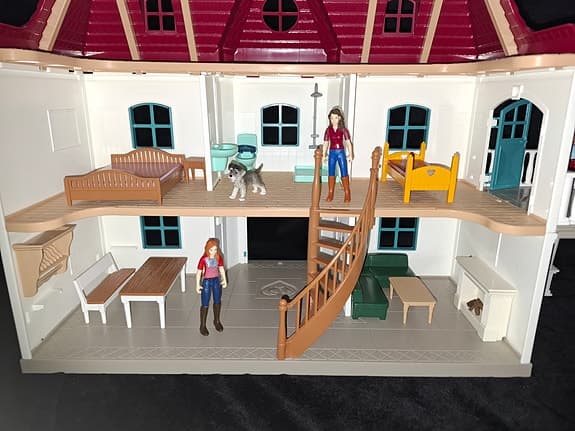 Schleich hus,  stall,  bil mm