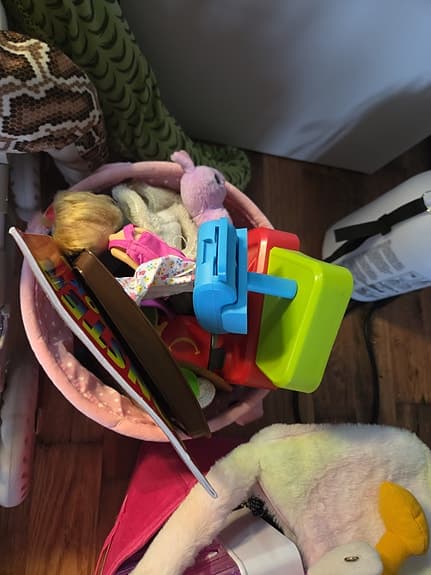 Blandade leksaker för barn