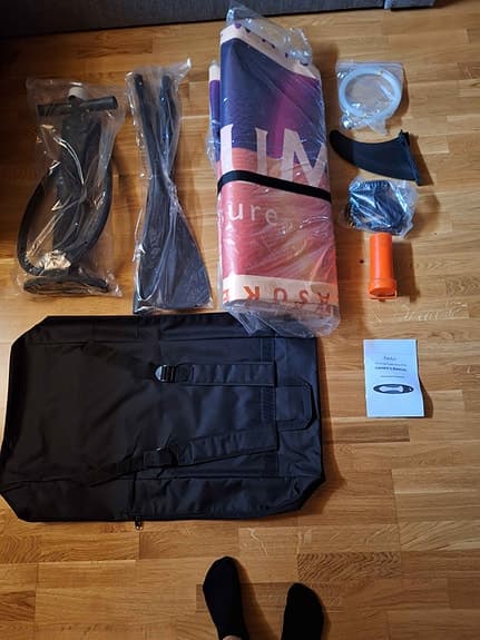 Magnum uppblåsbar SUP-bräda med paddel och tillbehör - Märke FatAzz