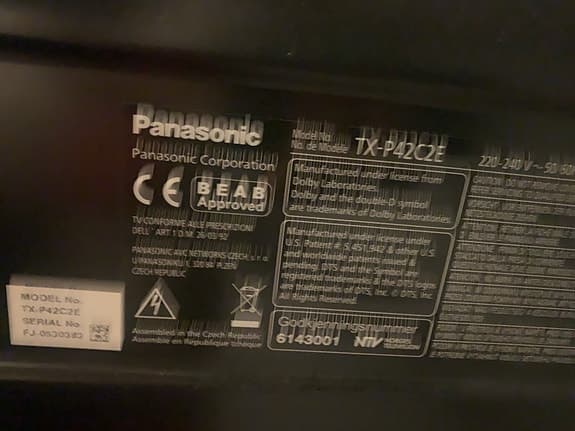 Panasonic TV 42 tum