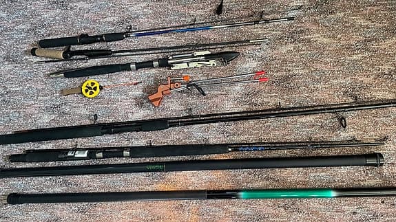 7 stycken Fiskespön