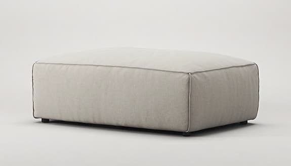 Decotique Pall / fotpall tyg Sandshell Beige