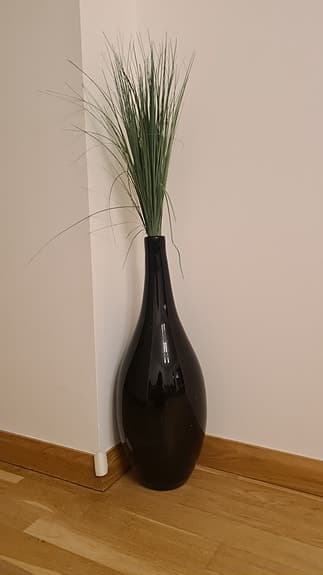Stilren svart vas