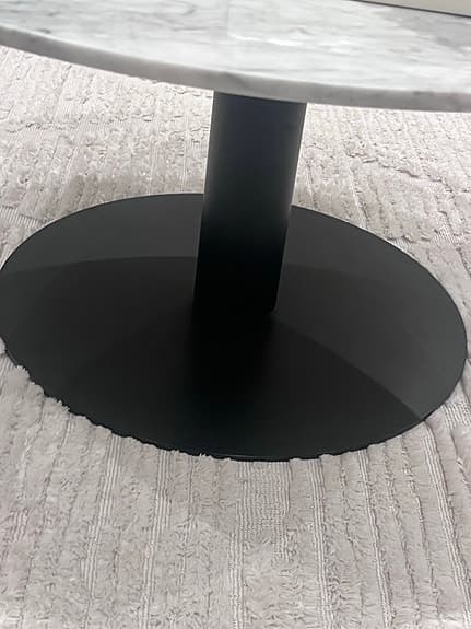 soffbord marmorskiva vit