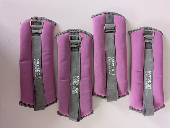 WR Sport lila tränings-/viktmanchetter 0,5 kg/st med kardborreband