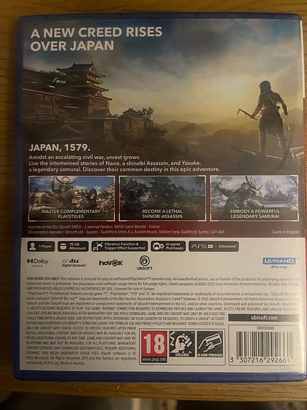 Assassin's Creed Shadows ps5