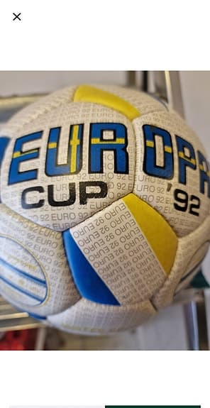 Fotboll Euro 92 Euro Cup vit blå gul