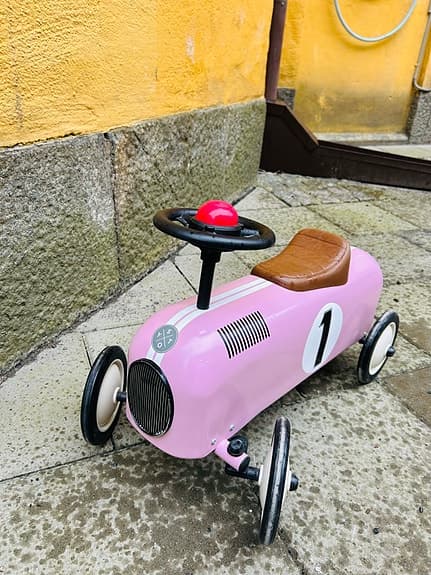 Stoy gåbil retro rosa