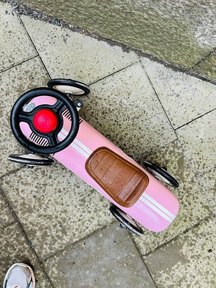 Stoy gåbil retro rosa