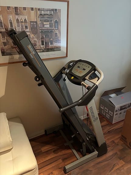 Bremshey löpband hopfällbart grå