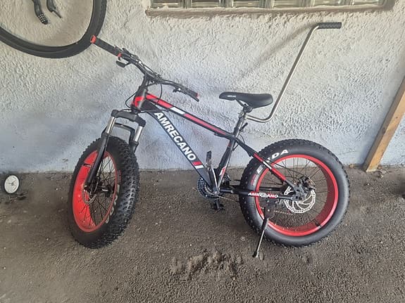 Americano barncykel 20" svart/röd