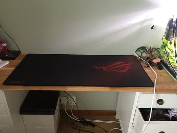 Asus ROG musmatta stor svart röd