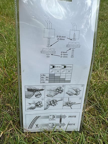 Trimmerhuvud Oregon och extra lina/tråd