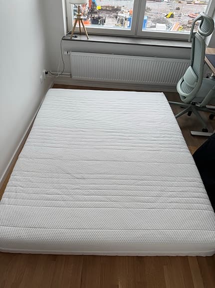 Ikea Ånneland hybridmadrass 160x200 + Ängskorn madrassskyd