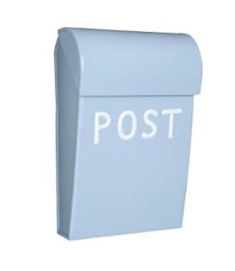 Mini postlåda ljus blå, Bruka design, brevlåda barn