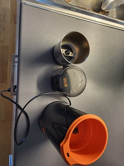 Krups kaffekvarn svart, Silent Vortex