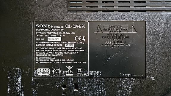 TV Sony Bravia 32-tum