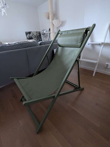 Fällbar solstol grön