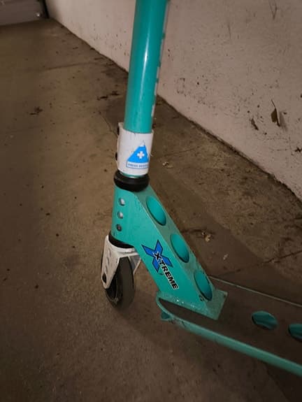 micro mx trixx stunt sparkcykel turkos