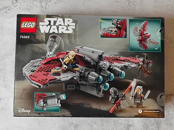 LEGO 75362 Star Wars Ahsoka T-6 Shuttle – Oöppnad