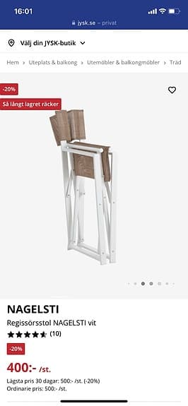 Utemöbler stolar