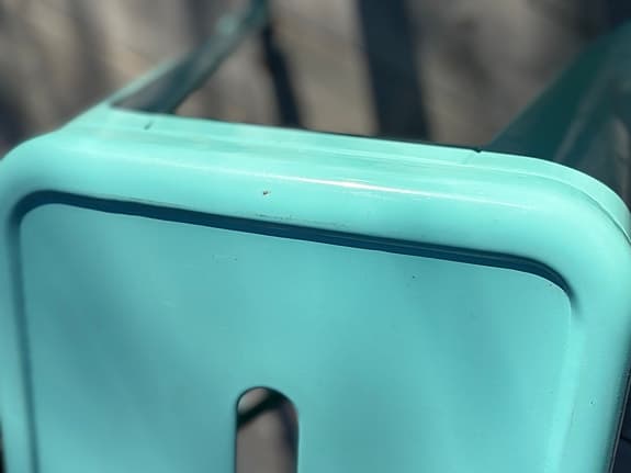 Äkta Tolixpallar (2 st) – turkos – industriell design