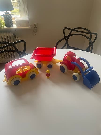 Leksaker bil, traktor,vagn Viking toys