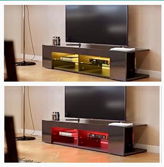 Helt ny tv-bänk med inbyggd LED-belysning