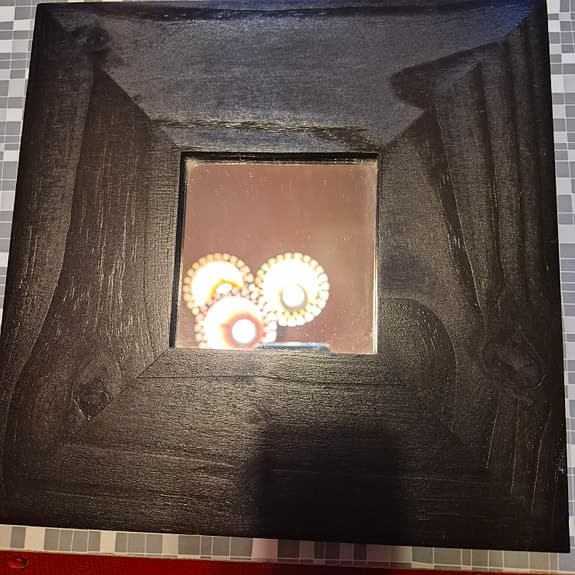 3 ST SPEGLAR TRÄ RETRO INDISKA VINTAGE