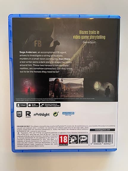 Alan Wake II Deluxe Edition Playstation 5 spel