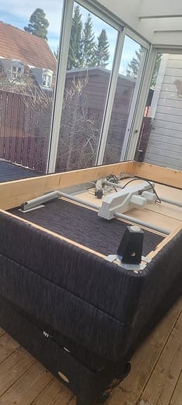 Viking Beds ställbar säng grå