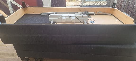 Viking Beds ställbar säng grå